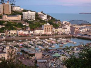 Tourquay harbour - coastal town