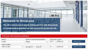 Search retail space on NovaLoca