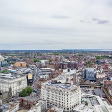 aerial view of Liverpool city