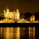 Tower of London and River Thames at night