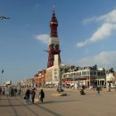 view of Blackpool beach front