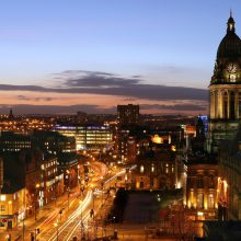 Leeds town hall and skyline