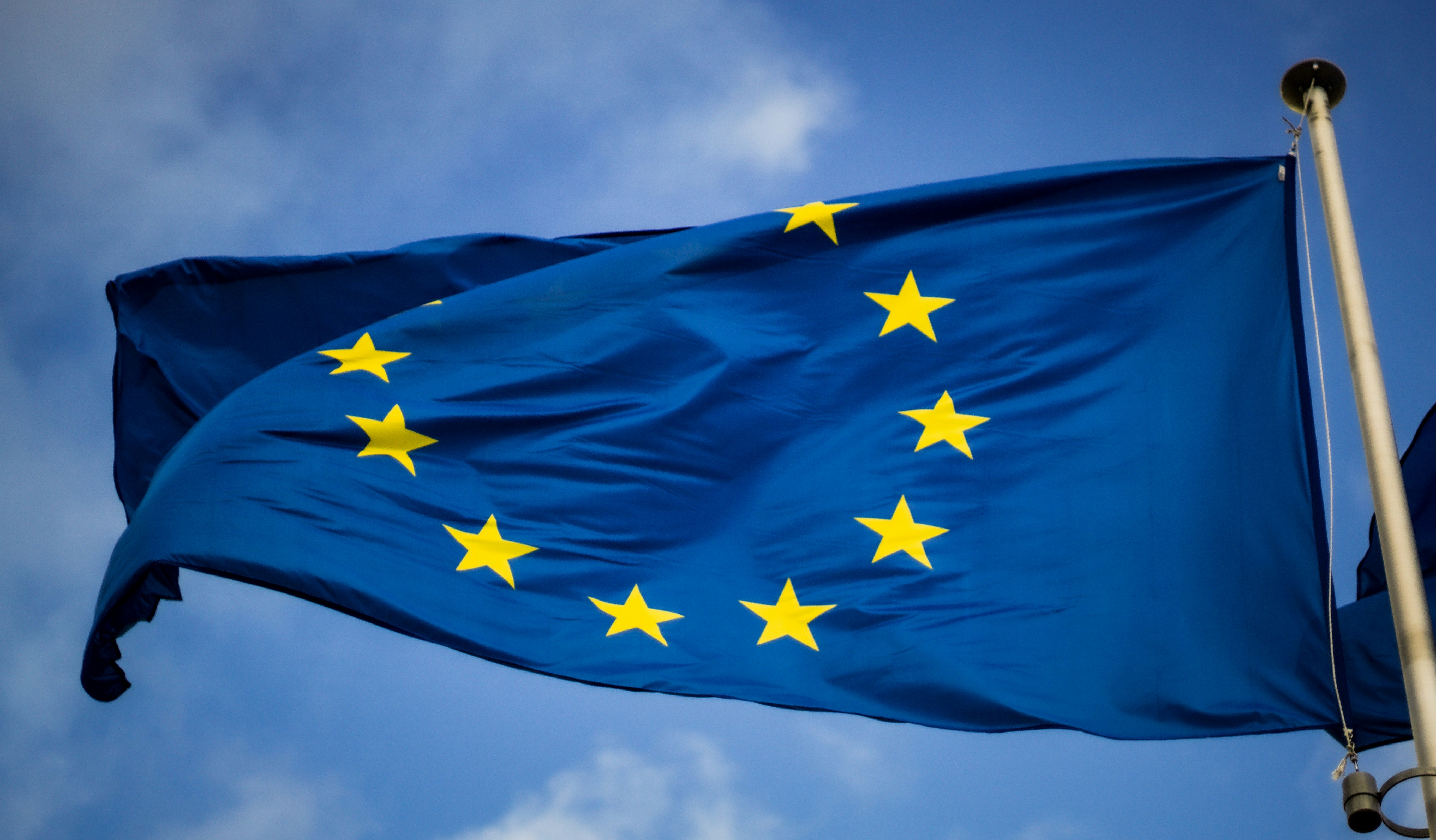 a flag on the flagpole
