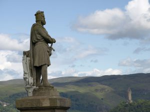 statue over looking hills