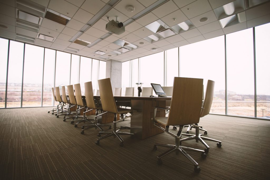 conference table in office