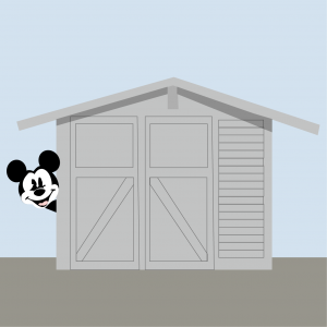 Grey garage 