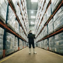 warehouse shelves