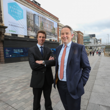 two business men in a street