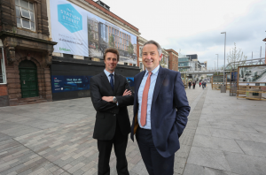 two business men in a street 