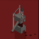 vector isometric gothic castle