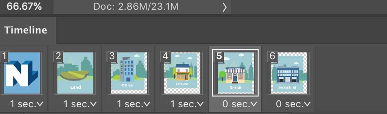 Photoshop Animation timings