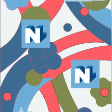 70's pattern with NovaLoca logo