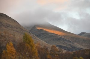 Perth mountains under a cloudy sky 