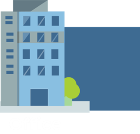 office buiding vector image