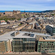 aerial view of 30 Semple Street, Edinburgh