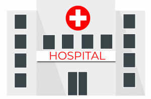 Hospital front vector image 