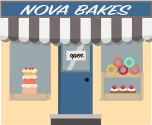 retail shop front vector image 