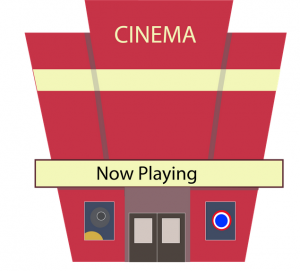 cinema front vector image 