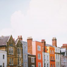 a row of buildings