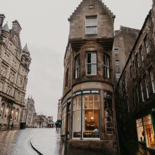 view of a street in Edinburgh