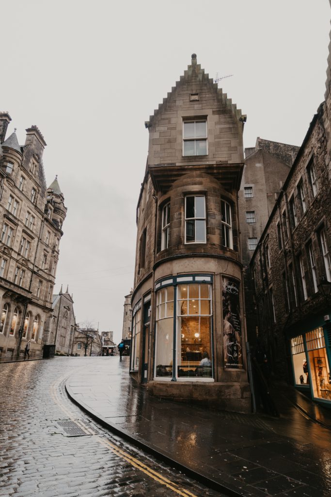 view of a street in Edinburgh