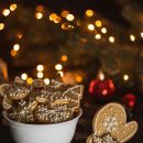 bowl of ginger biscuits