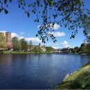 view of buildings across a river