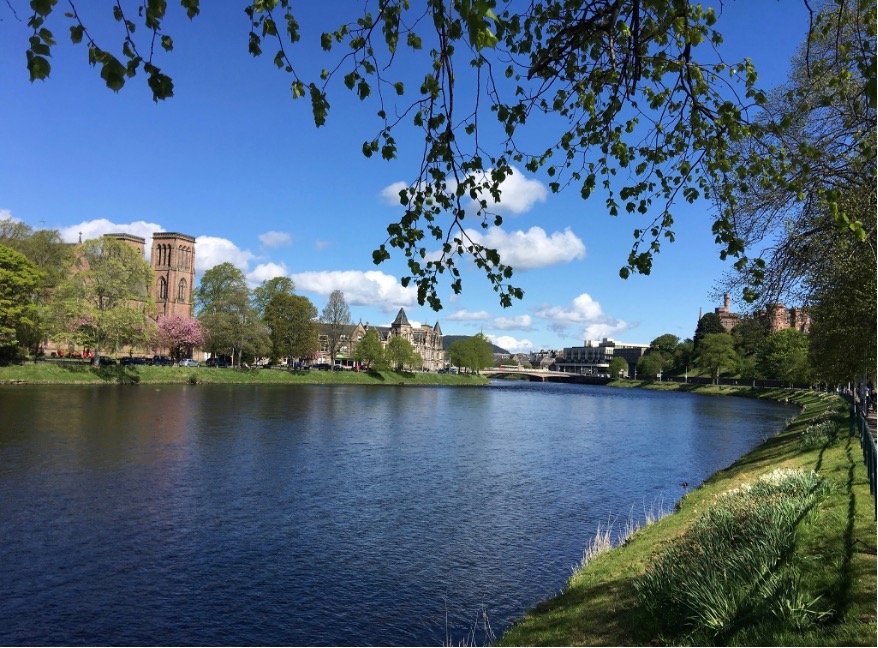 view of buildings across a river