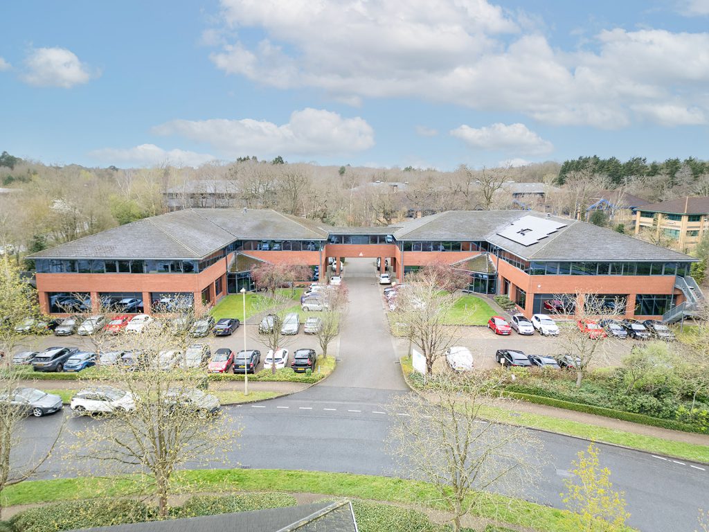 view of a ttwo storey business building 