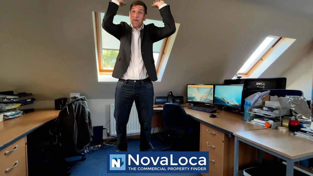 giant man in office 