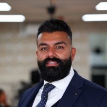 head and shoulders shot of businessman