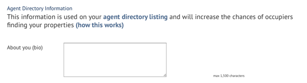 A heading for a commercial property directory 