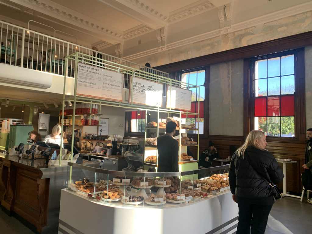 interior of a coffee shop 