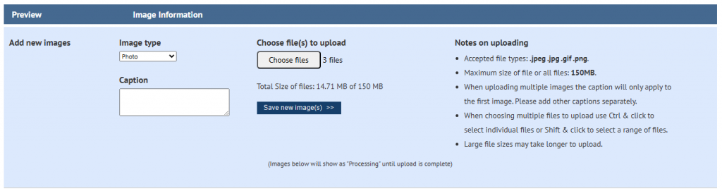 screenshot of instructions 