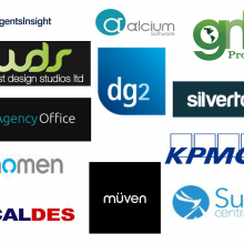 compilation of company logos