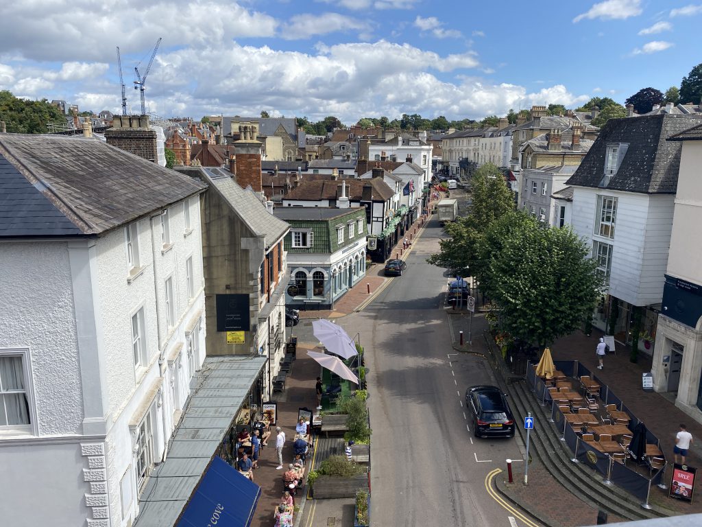 view of Tunbridge Wells high street 