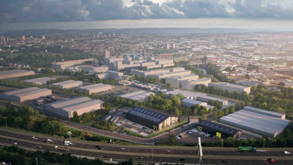 aerial view of Industrial Park
