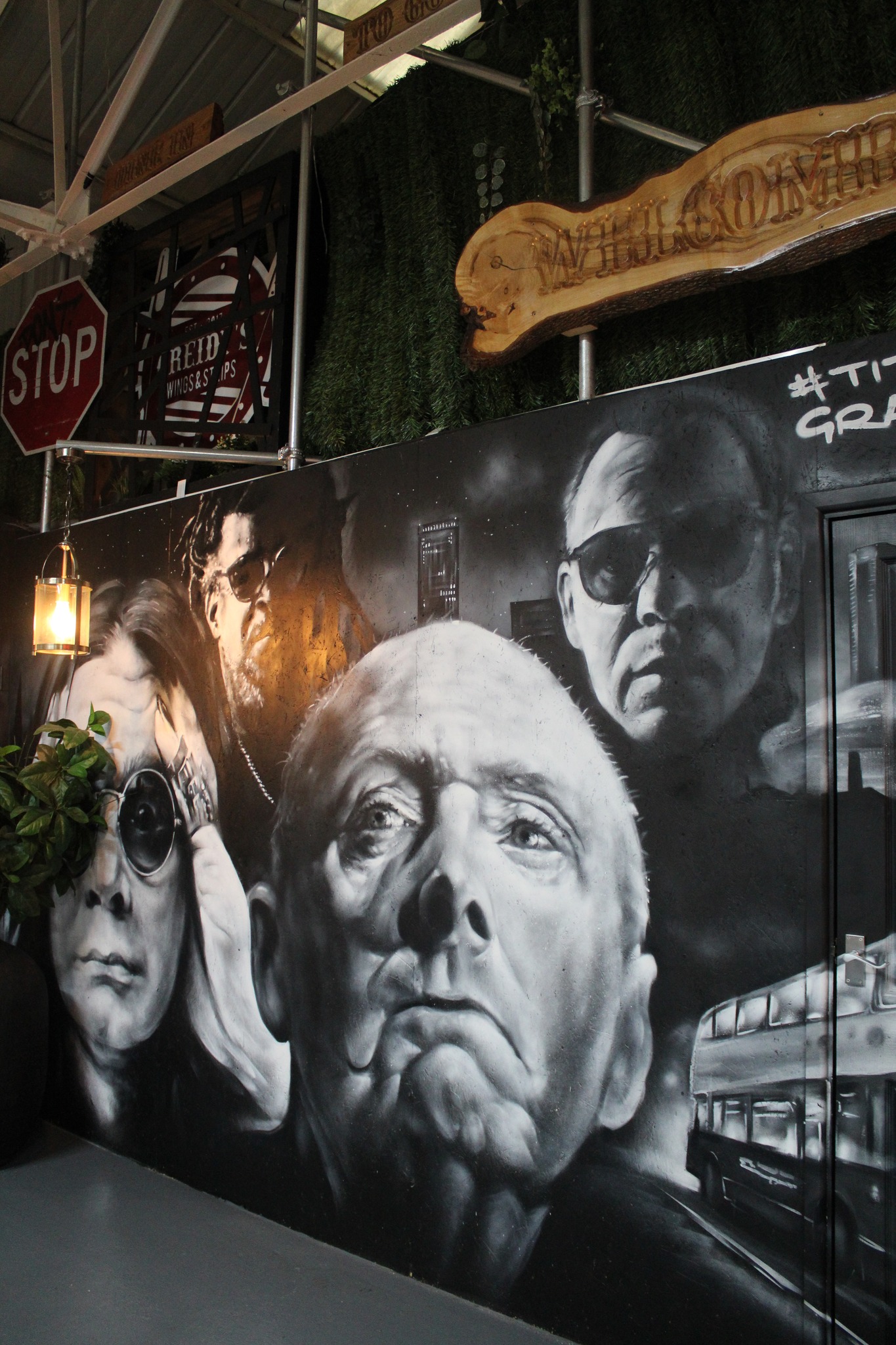 cluhouse wall mural