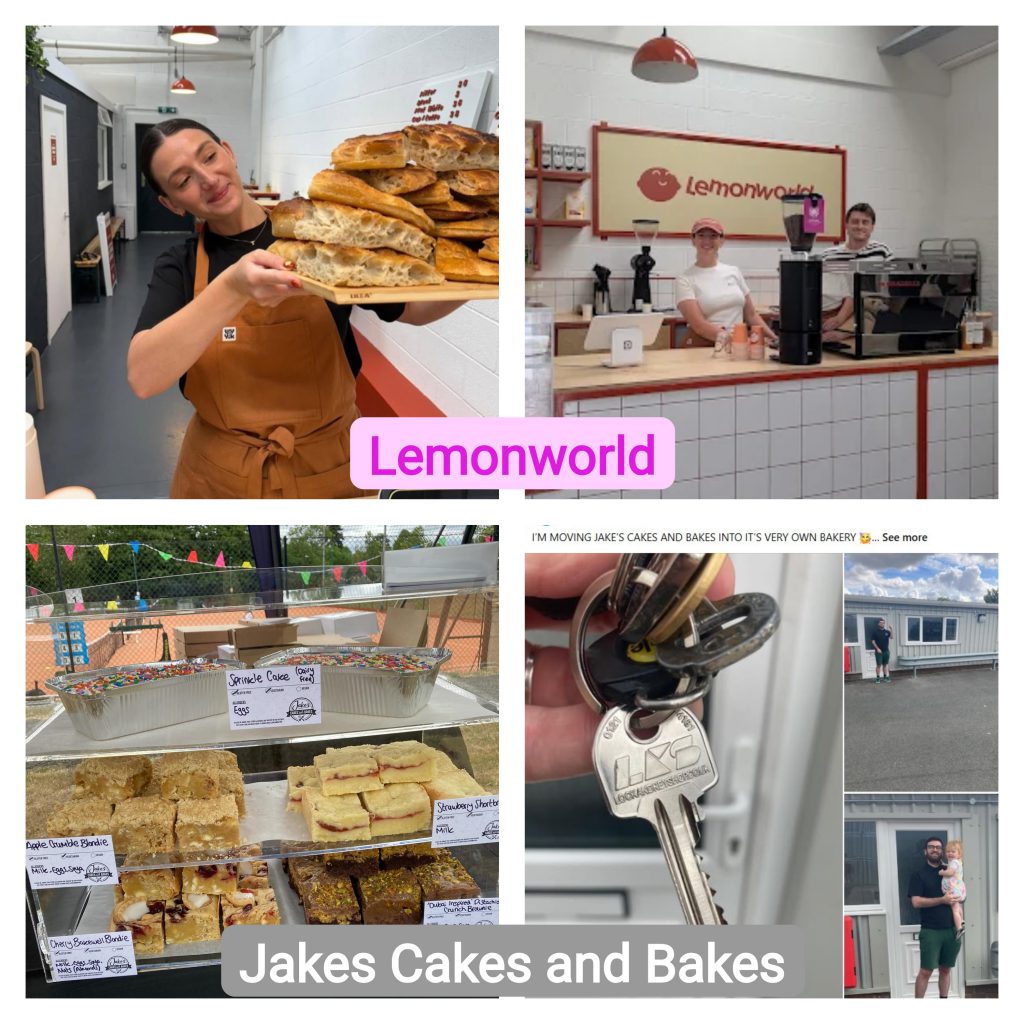 collage of bakery business photos