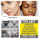 collage of units available and two women's faces advertising skin care.
