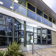 External entrance to office building