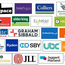 collage of company logos