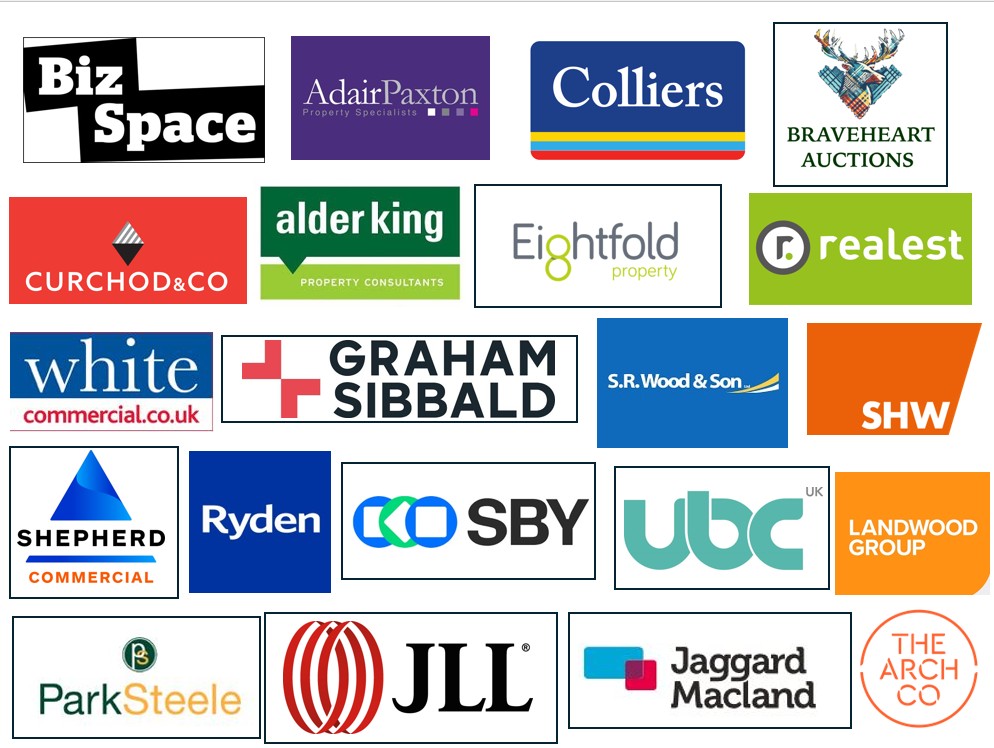 collage of company logos