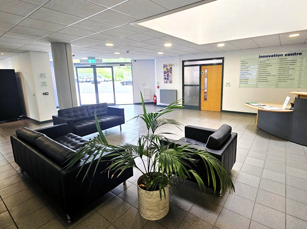 reception area of a business centre