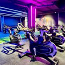 exercise bikes in a gym