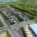 aerial view of residential development land