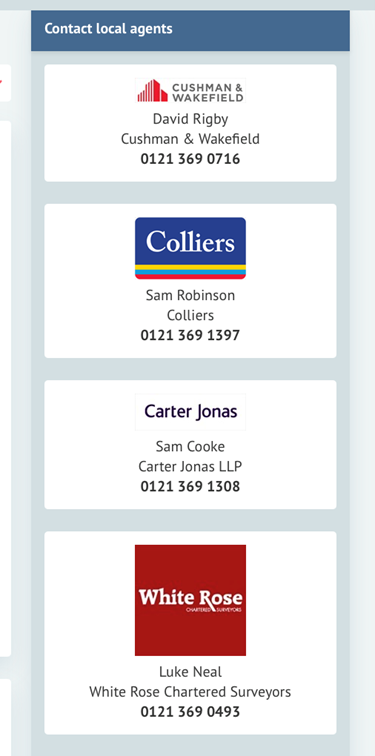 agents list with contact details