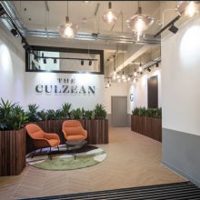 Reception area of office