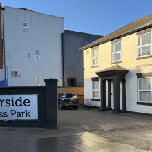 entrance to a business park