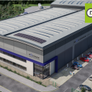 aerial view of a detached warehouse